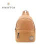 mochila color camel de amayra
