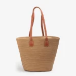 bolso tote rafia
