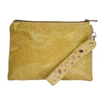 cartera de fiesta dorada