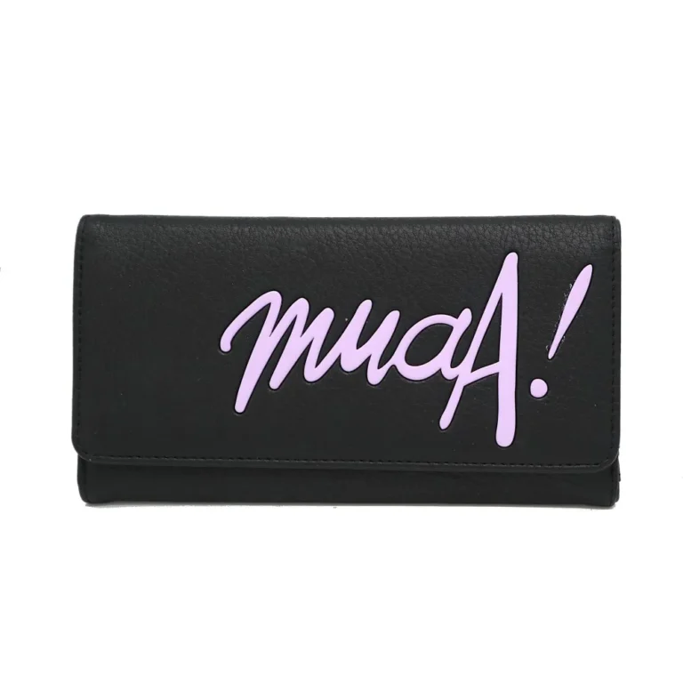 billetera extra large muaa negra