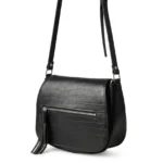 cartera negra de cuero nina bella lupita